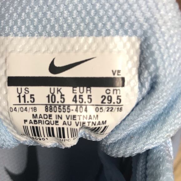 NWT Nike Zoom Pegasus 34 Ice Blue M AUTHENTIC - Picture 8 of 8